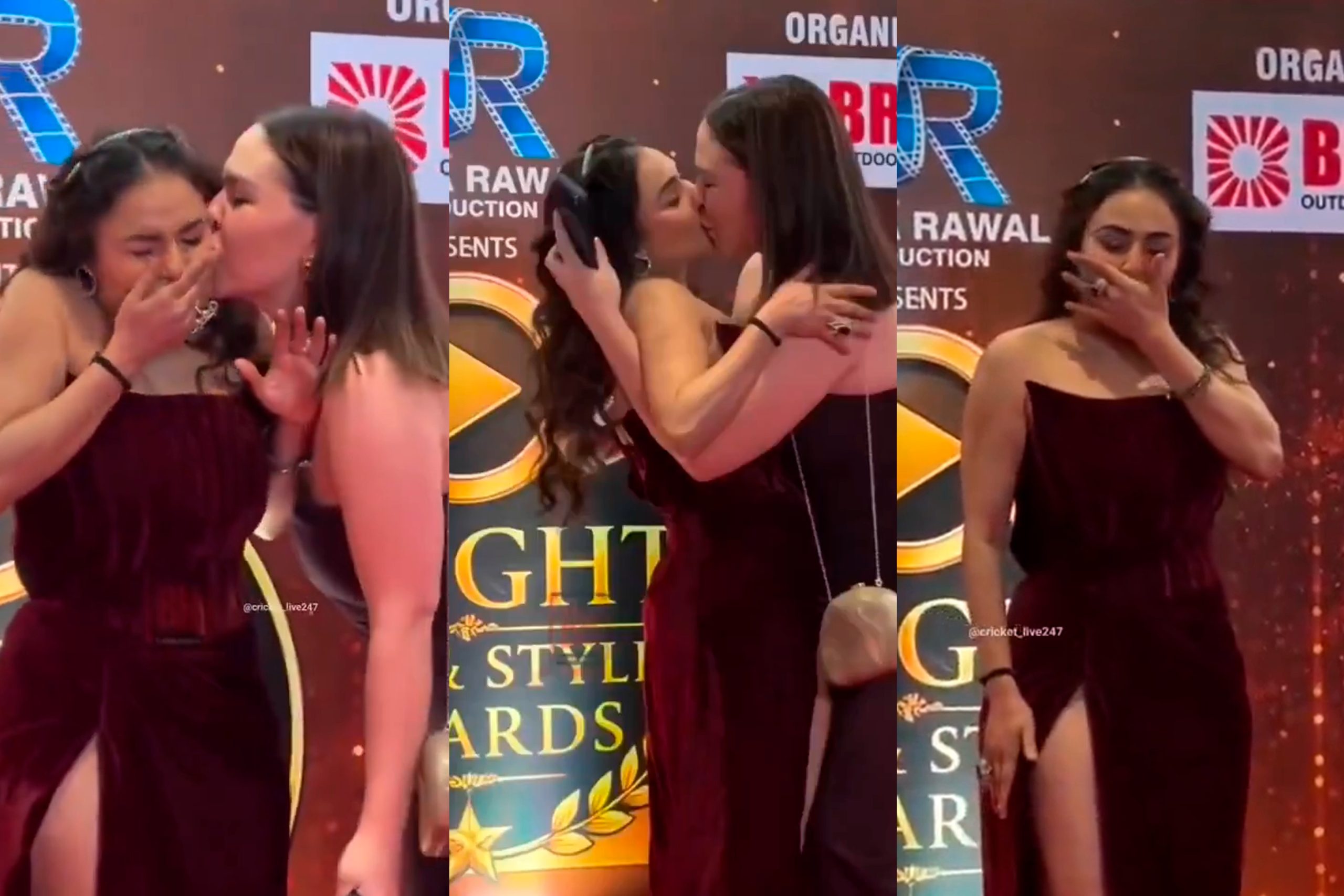 Nikita Rawal no Bright OTT & Style Awards em Mumbai