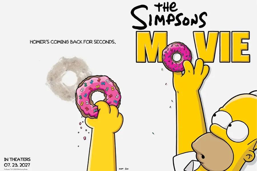 Pôster oficial de The New Simpsons Movie