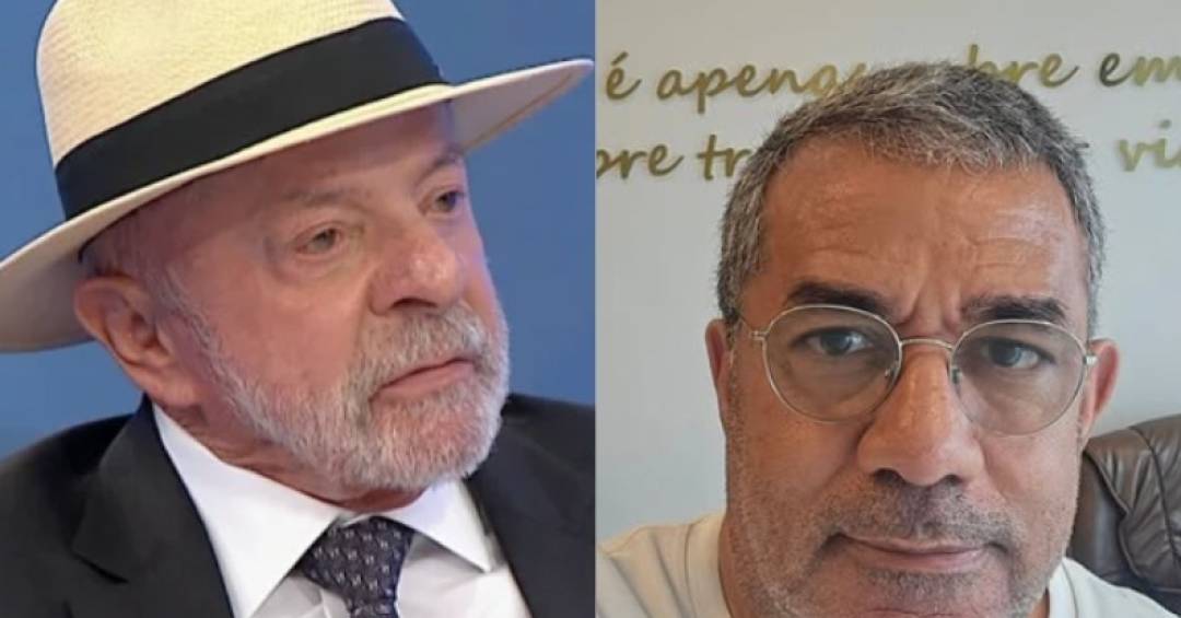 Lula ao lado de Mauro Machado, pai de Anitta
