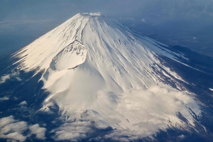 Monte Fuji visto do alto no Japão