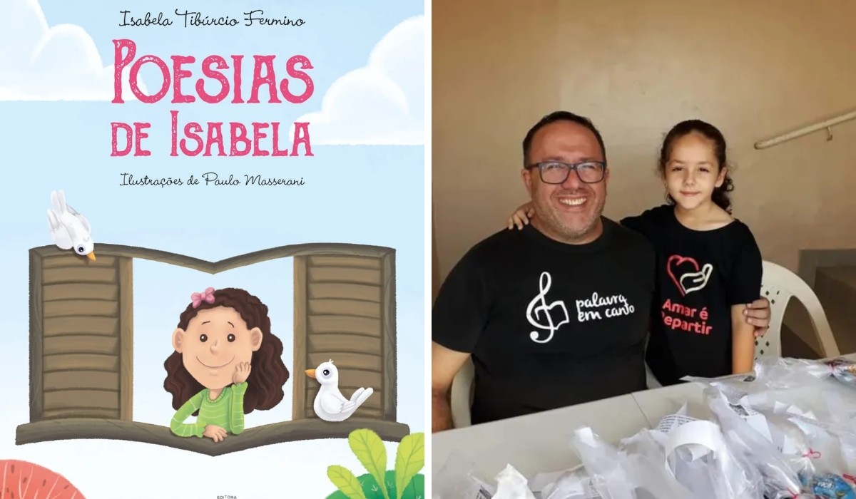 Sérgio Fermino com a mulher, Gislene, e a filha Isabela