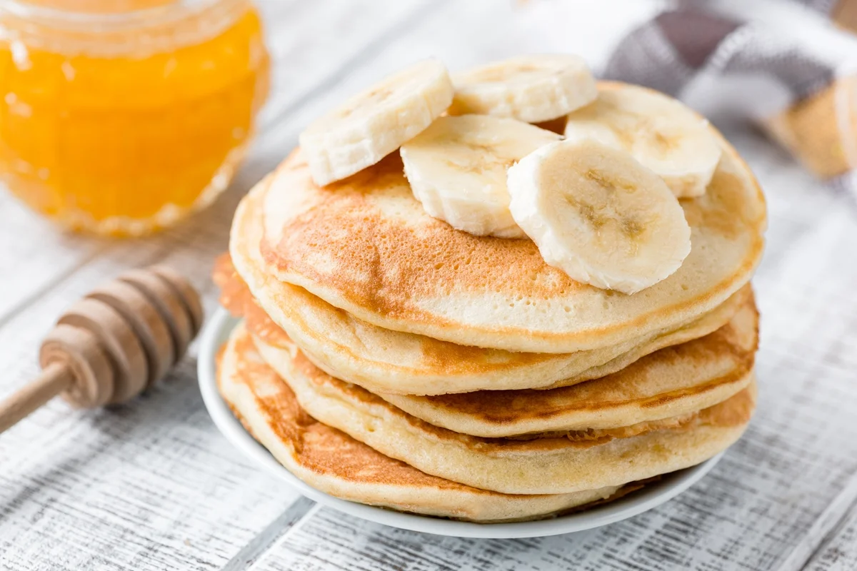Panqueca de banana com aveia
