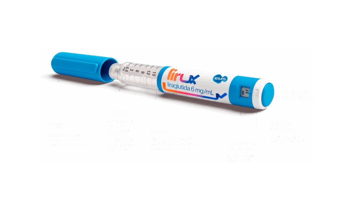 Caneta injetável Lirux com liraglutida