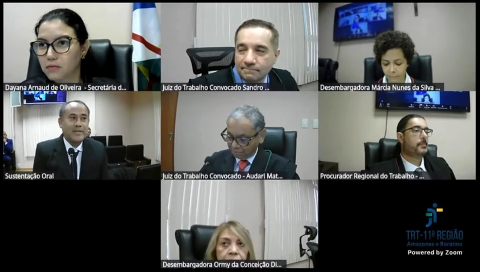 Edilson Takahara durante sustentação oral no TRT-11