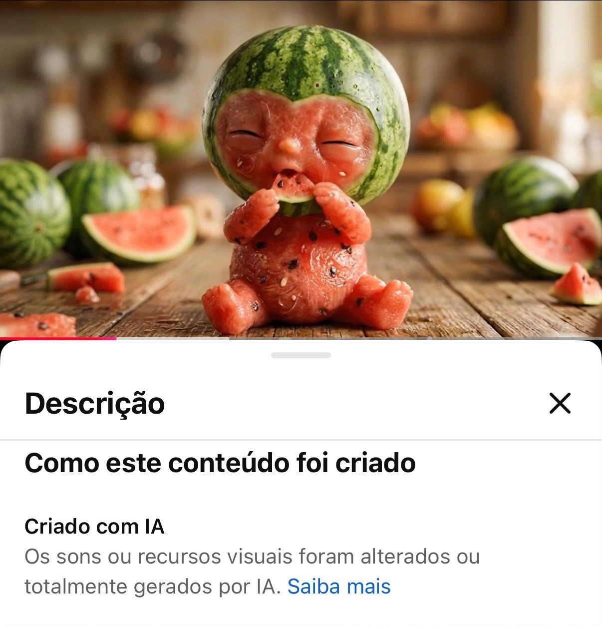 Botão do LinkedIn para denunciar publicação como lixo de IA