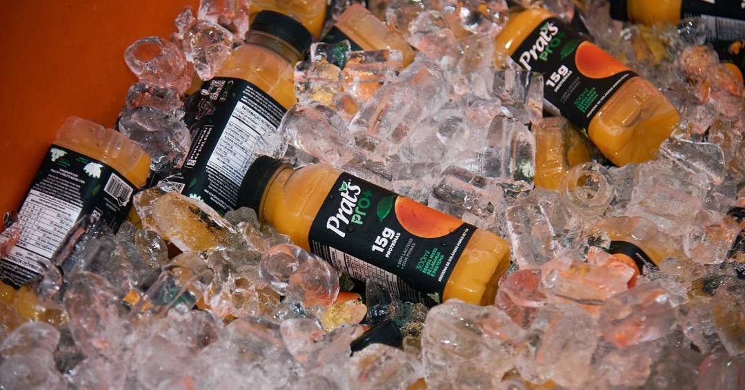 Garrafa de suco de laranja Prat’s