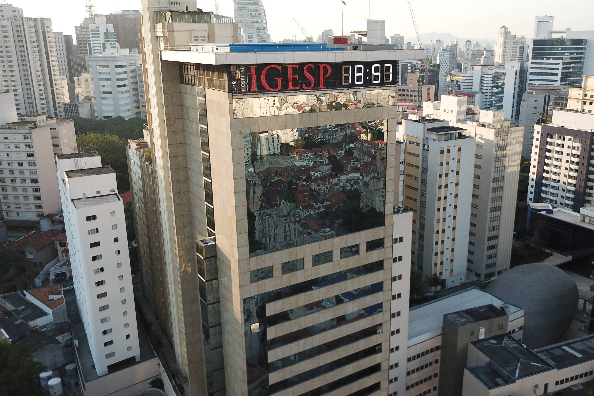 Fachada do Hospital Igesp, em São Paulo