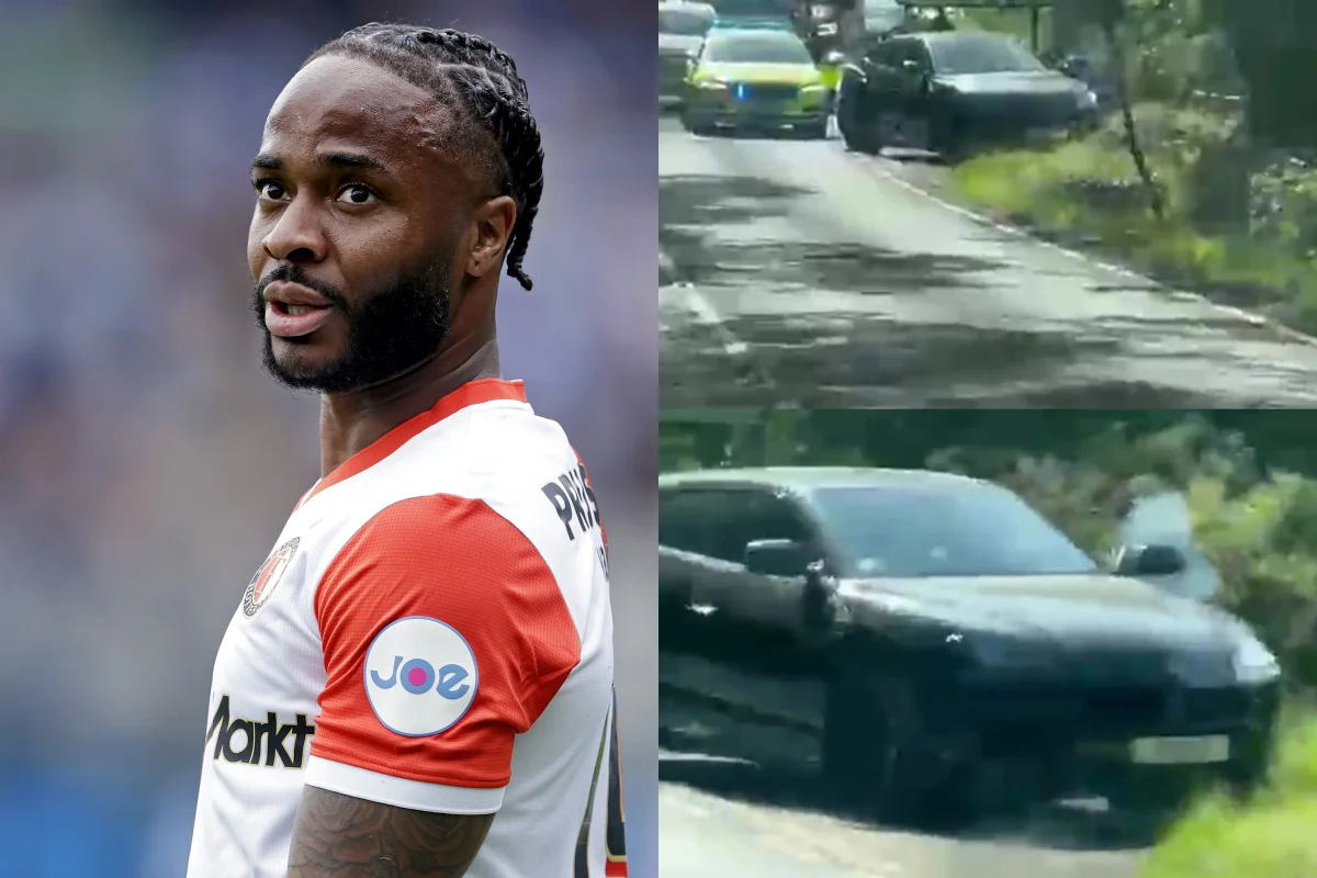 Raheem Sterling durante partida de futebol
