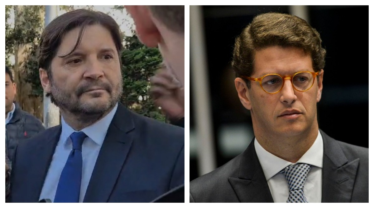 André do Prado e Ricardo Salles em imagens separadas