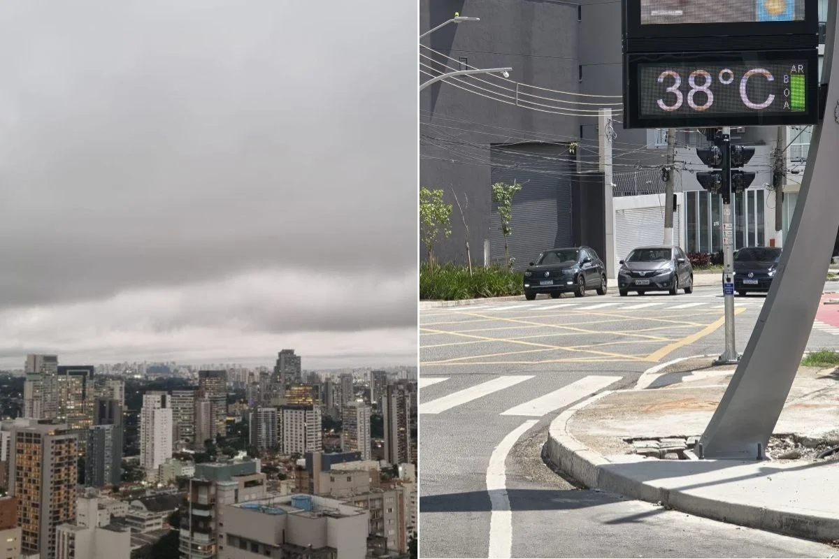 Cidade de São Paulo sob céu nublado