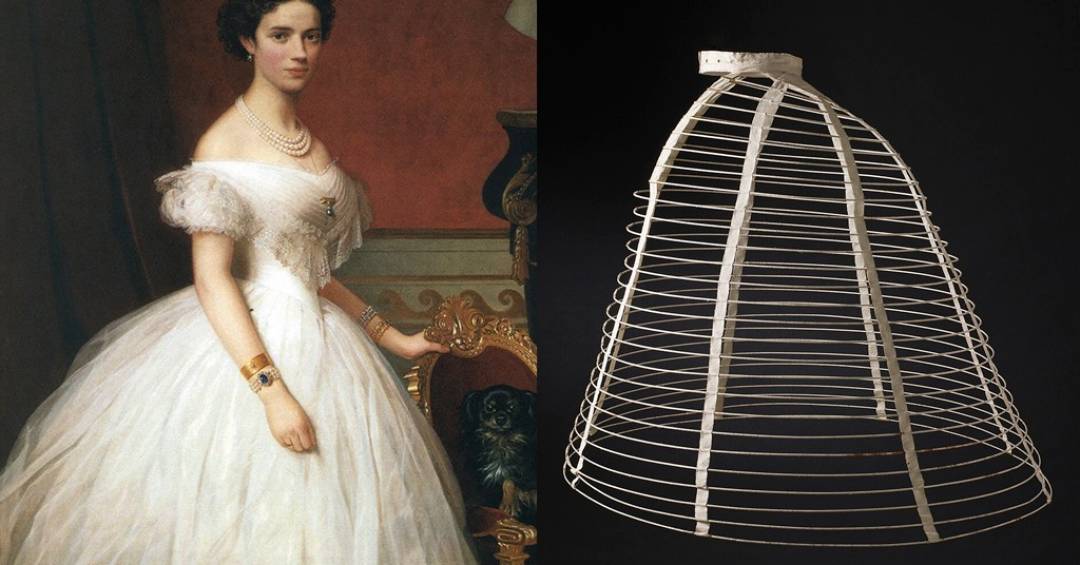 Vestido histórico verde de estilo vitoriano