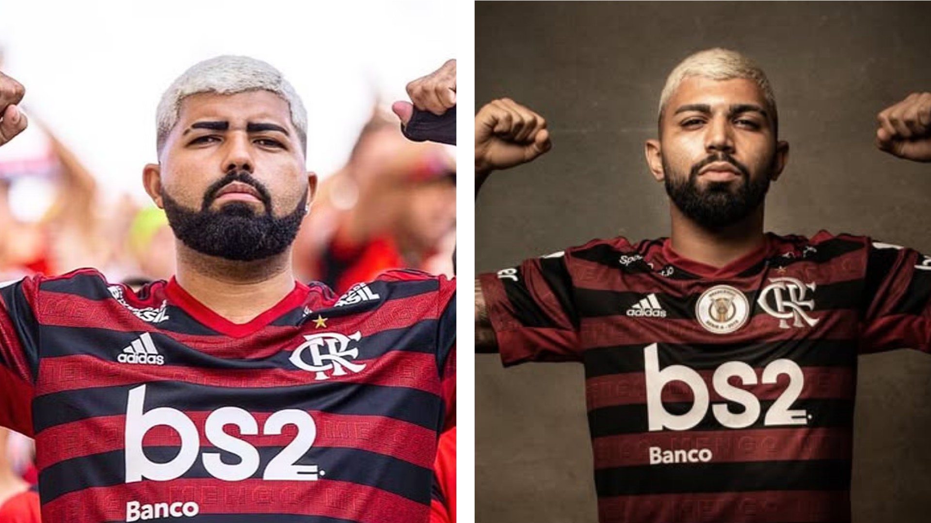 Gabigol da Torcida ao lado do jogador Gabigol