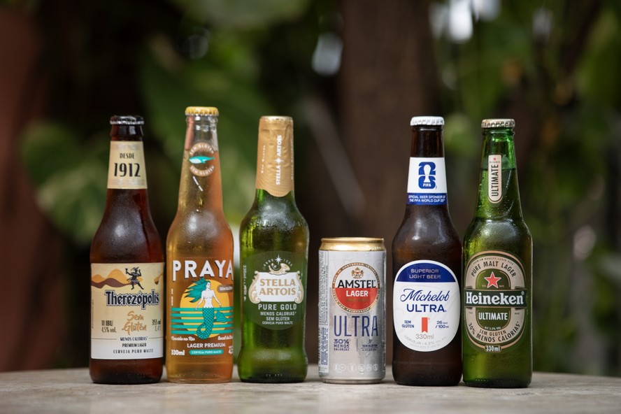 Cervejas avaliadas em teste às cegas