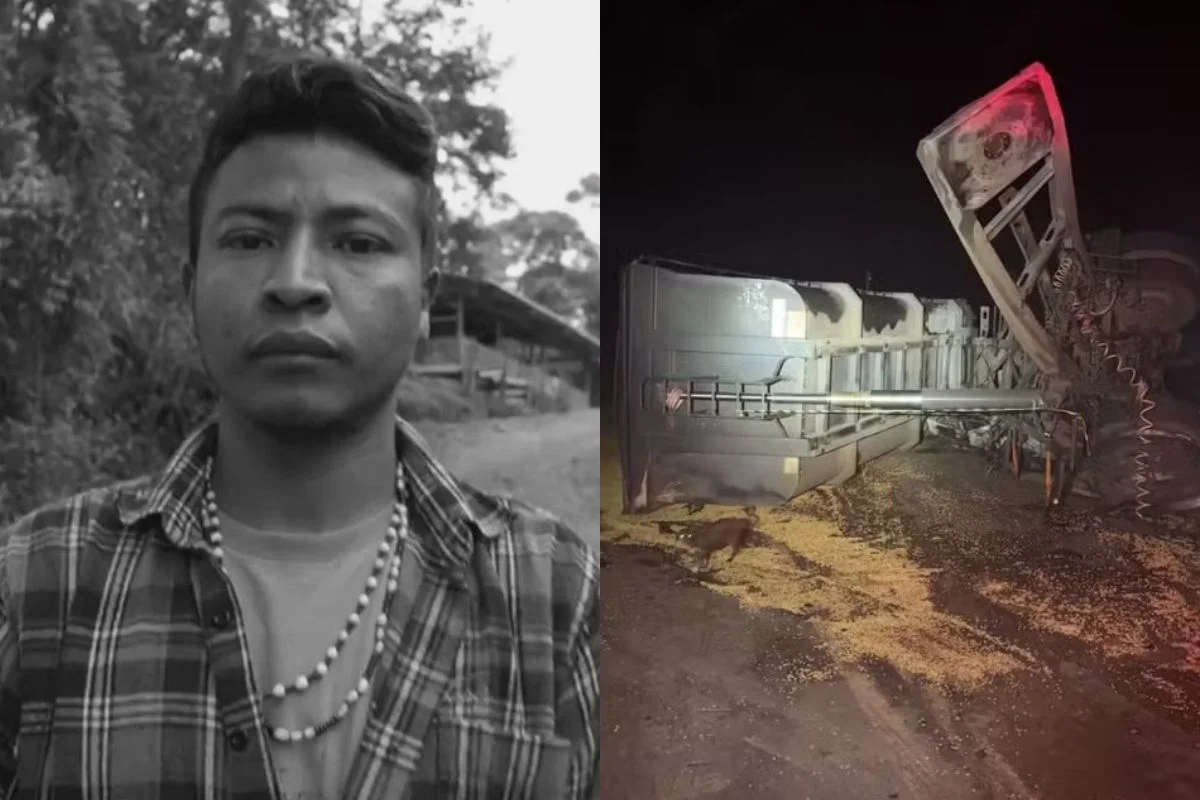 Tiago Karai, liderança indígena Guarani da aldeia Kalipety