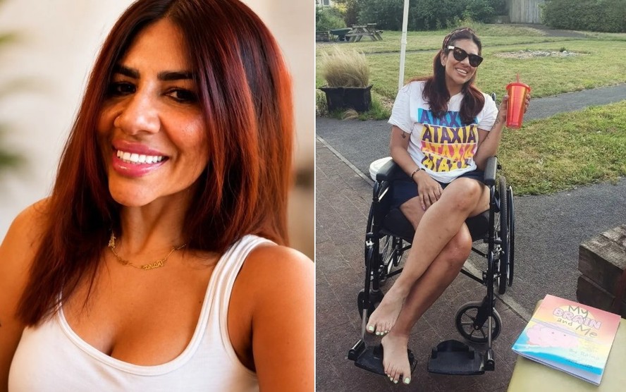 Raina Heverin após acidente durante viagem a Paris