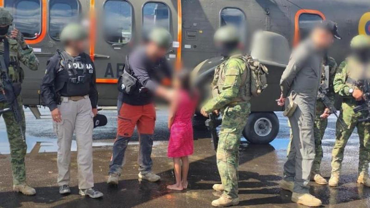 Menina de 10 anos resgatada na fronteira entre Equador e Peru