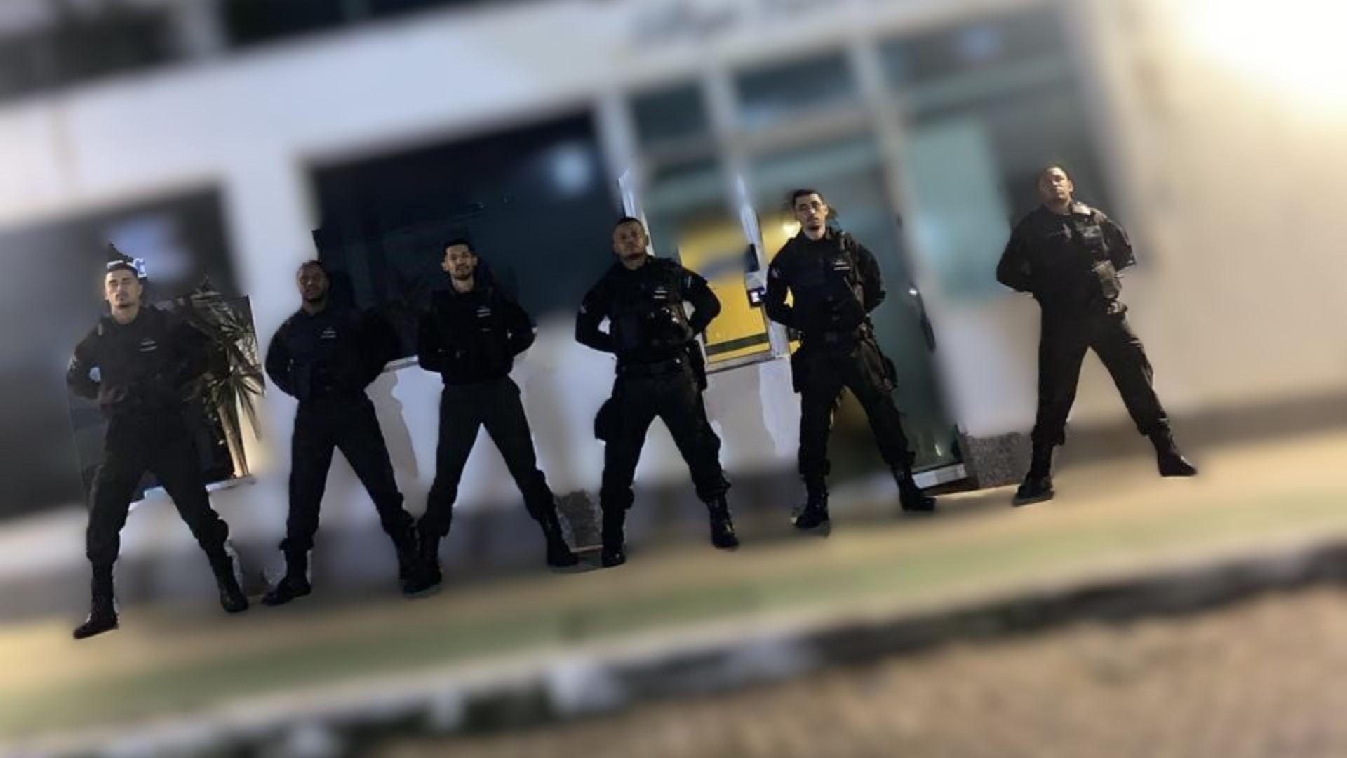 Marcos Vinícius Lopes Rodrigues durante abordagem de seguranças em Vitória
