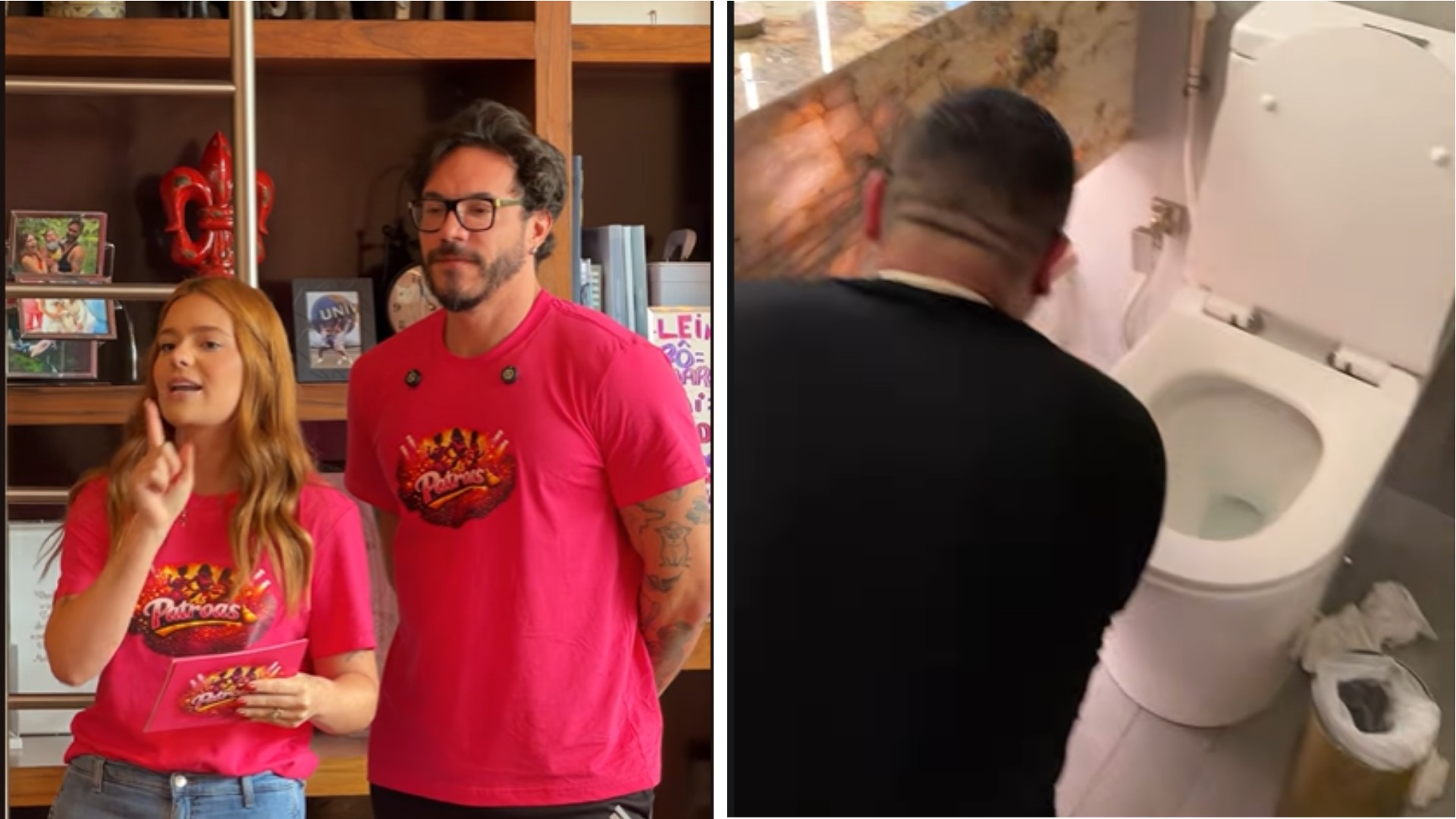 Viih Tube e Eliezer em conteúdo do reality As Patroas