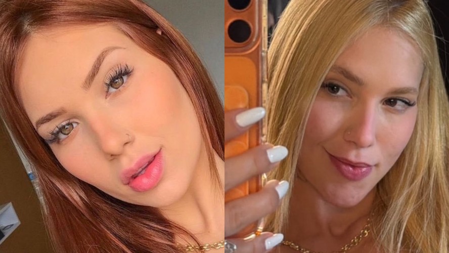Virginia Fonseca em comparação de fotos de anos diferentes