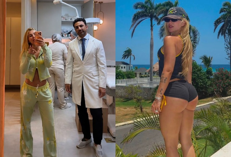Virginia Fonseca durante visita a consultório