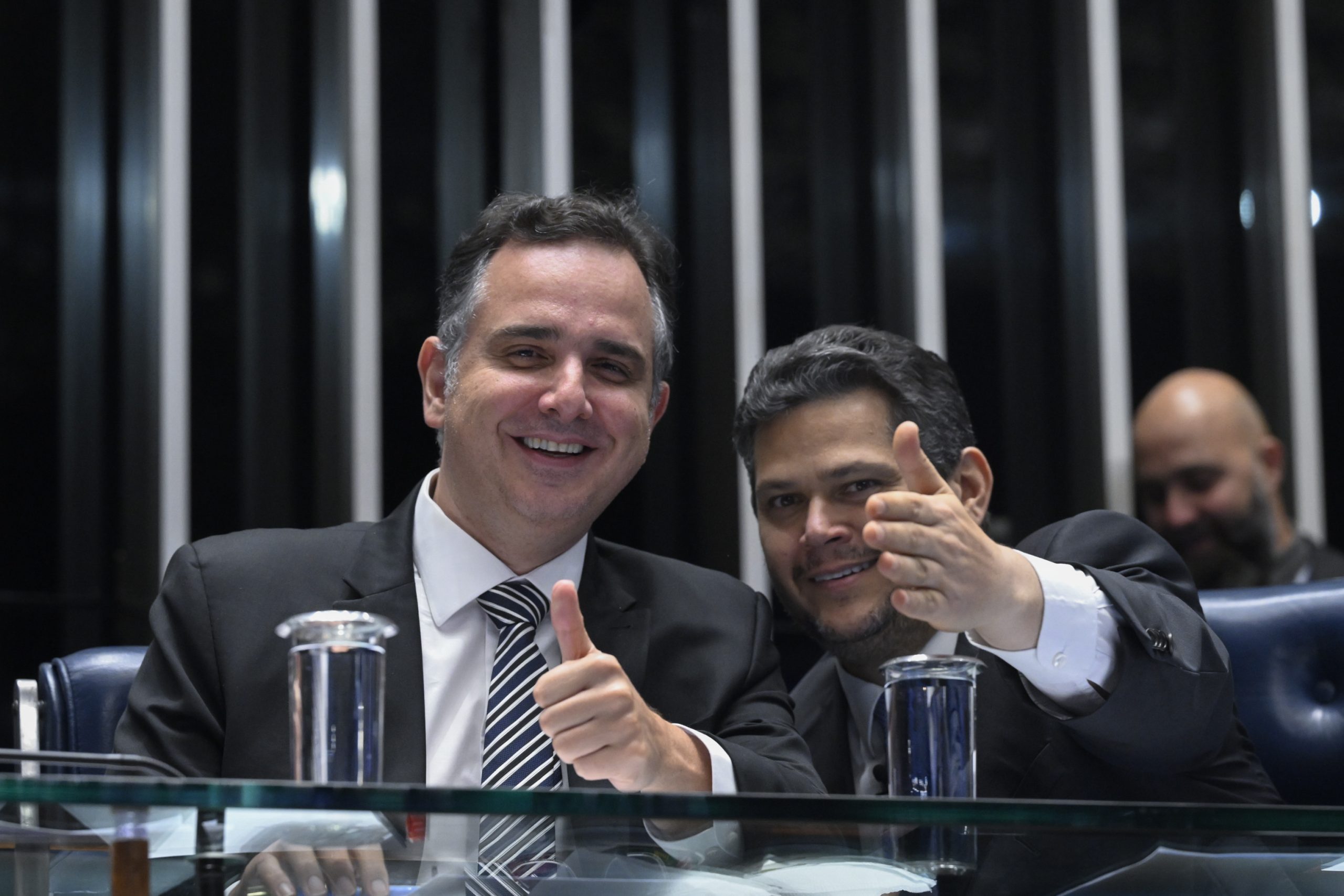Davi Alcolumbre e Rodrigo Pacheco