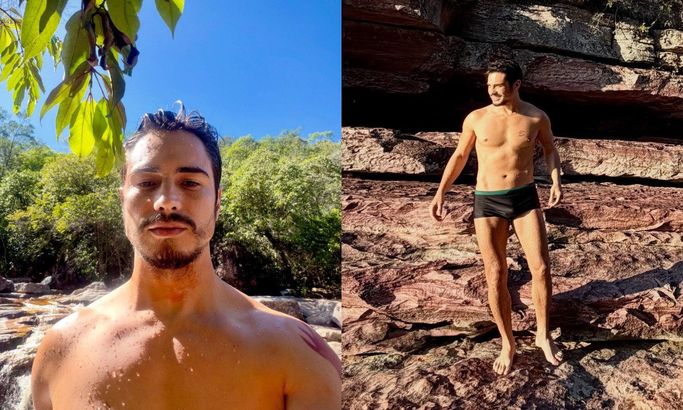 Danilo Mesquita em paisagem da Chapada Diamantina