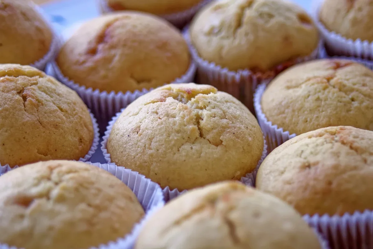 Bolinho de flocão com coco assado