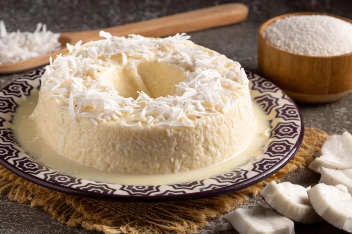 Bolo de tapioca cremoso