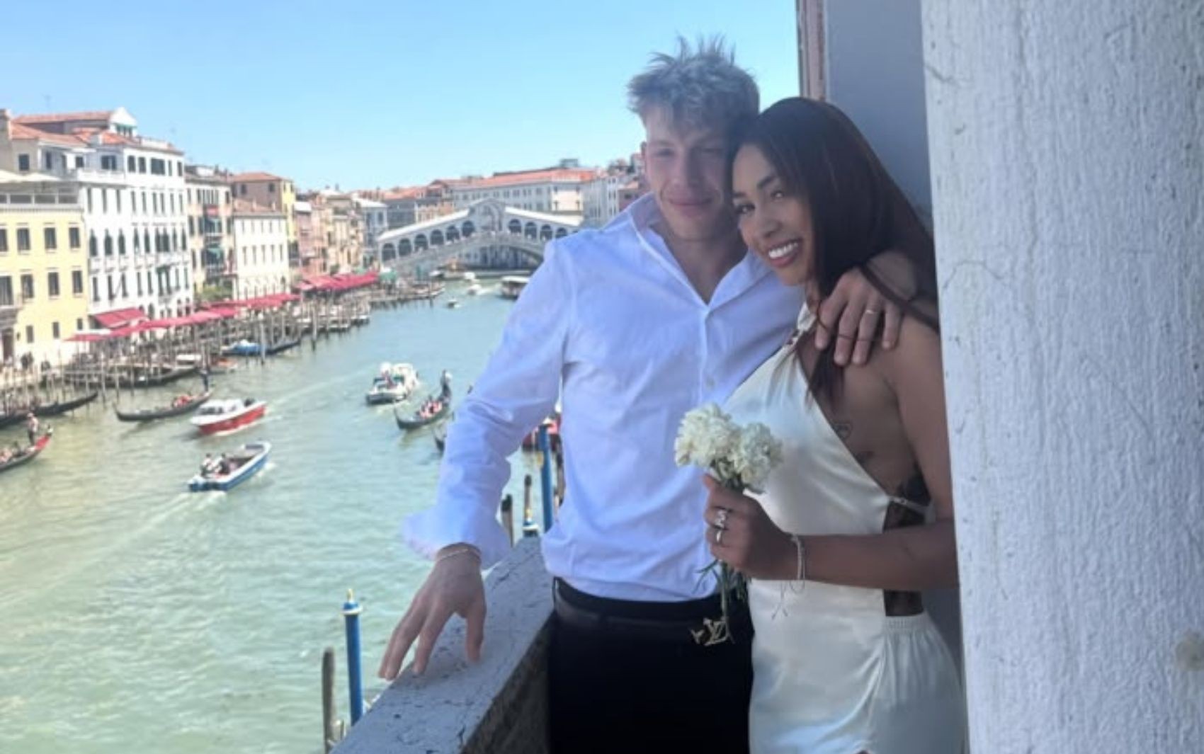 Gabriela Querino Elorriaga e Sean Michieli em Veneza