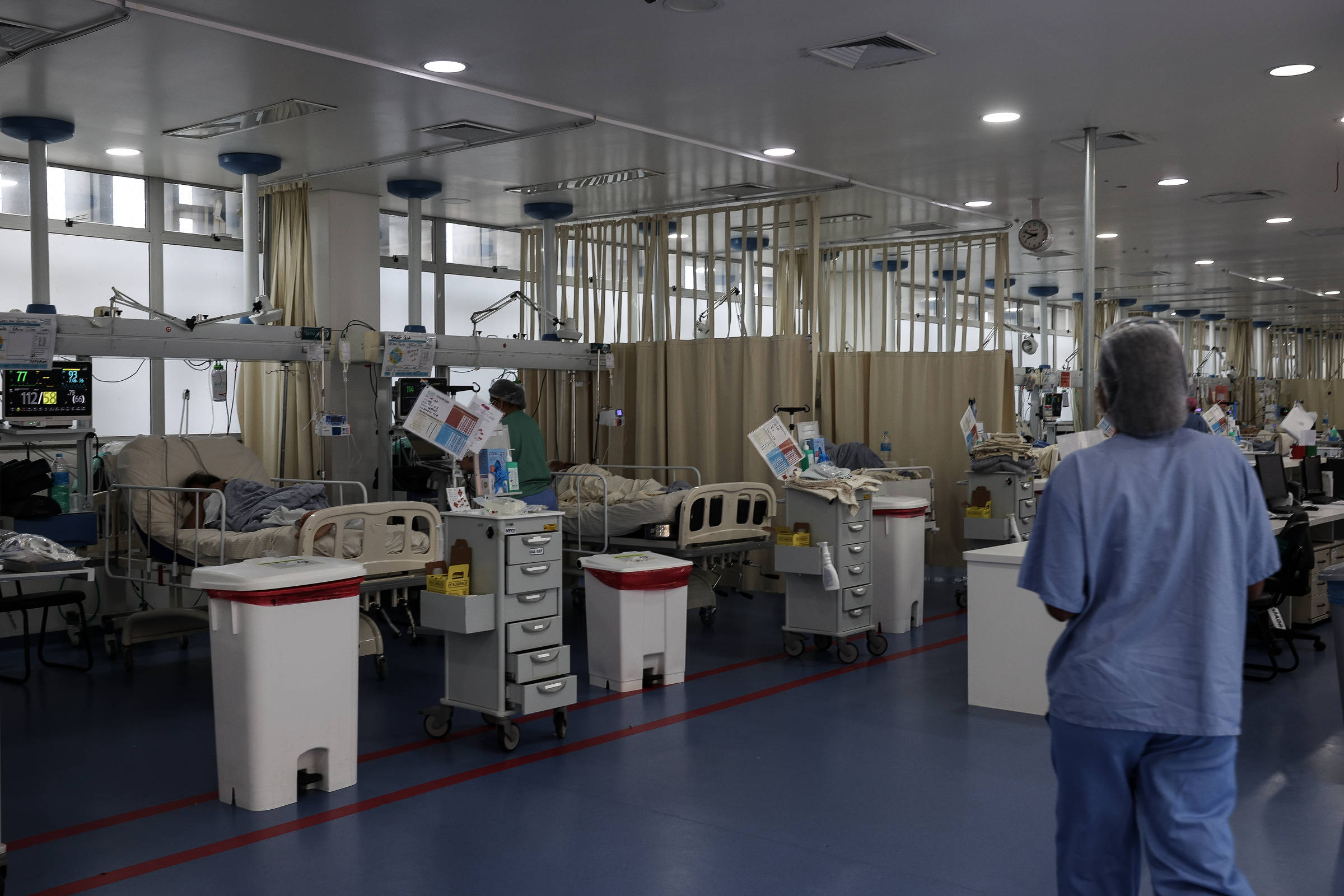 UTI do Hospital M'Boi Mirim, em São Paulo