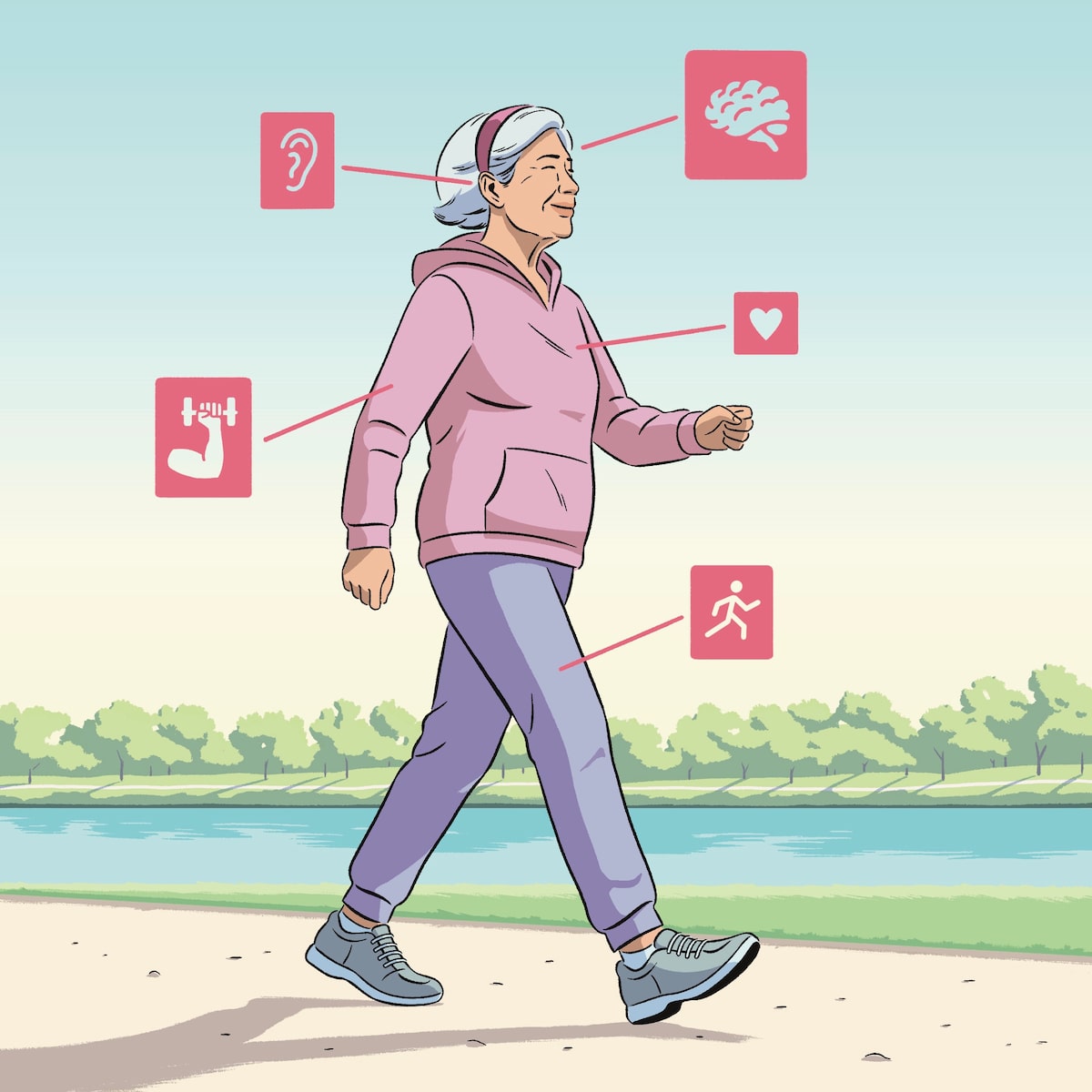 Ilustração sobre capacidade intrínseca e envelhecimento humano