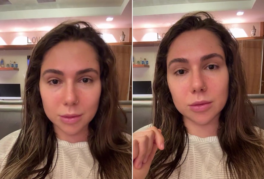 Carol Portaluppi em publicação nos Stories do Instagram
