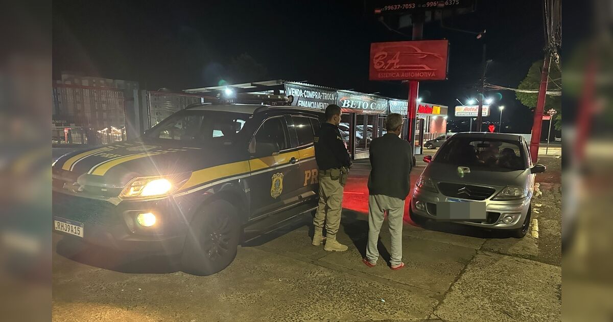 Carro envolvido em atropelamento em Apucarana