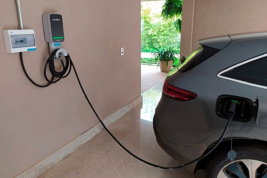 Carregador wallbox para veículo elétrico