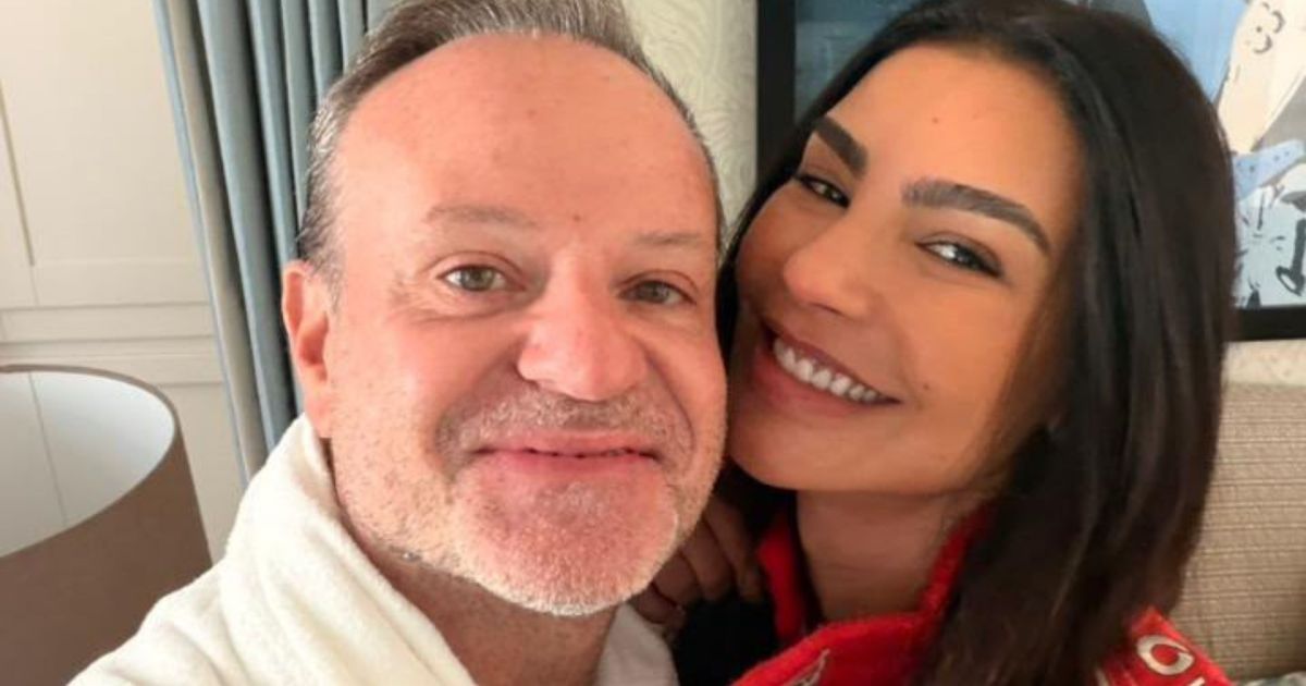 Cíntia Chagas e Rubens Barrichello