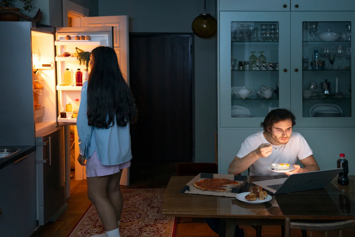 Alimentos consumidos durante a madrugada