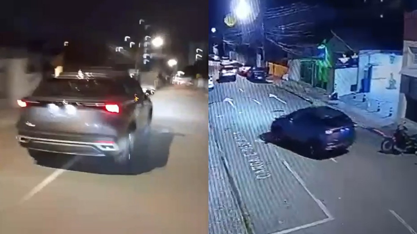Carro recuperado pela Polícia Militar após ocorrência em Florianópolis
