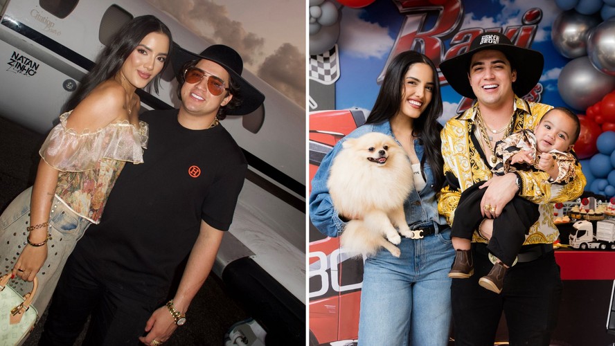 Karolly Rayssa e Natanzinho Lima em imagens nas redes sociais