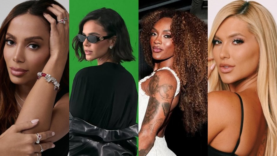 Virginia Fonseca, Anitta, Bruna Marquezine e Patrícia Ramos