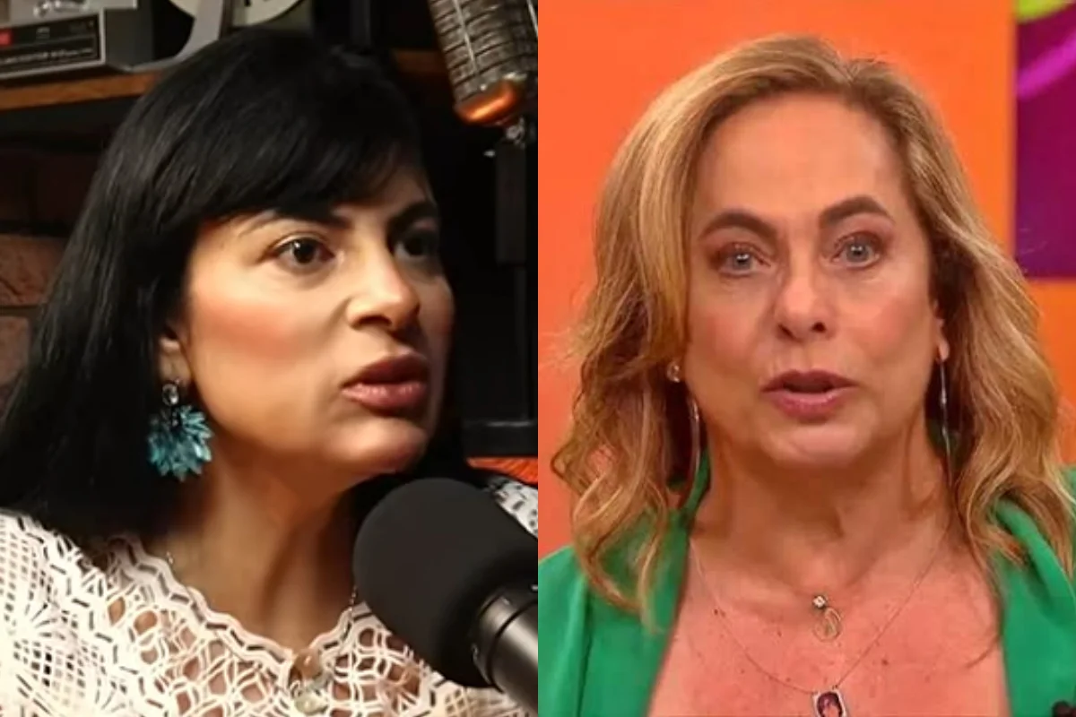 Fernanda Brum e Cissa Guimarães durante entrevista