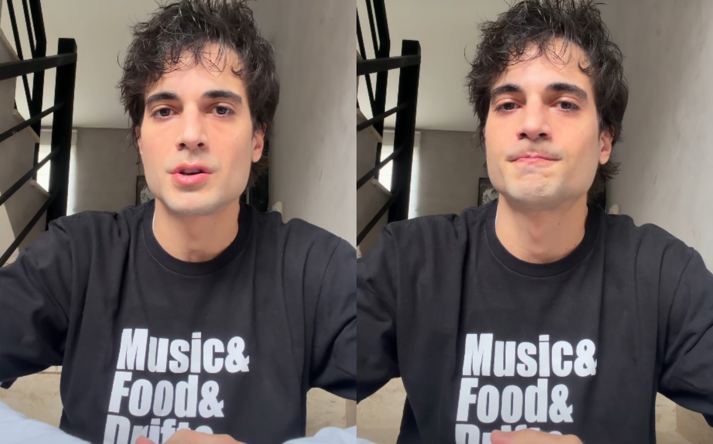 Fiuk durante gravação de vídeo publicado nas redes sociais