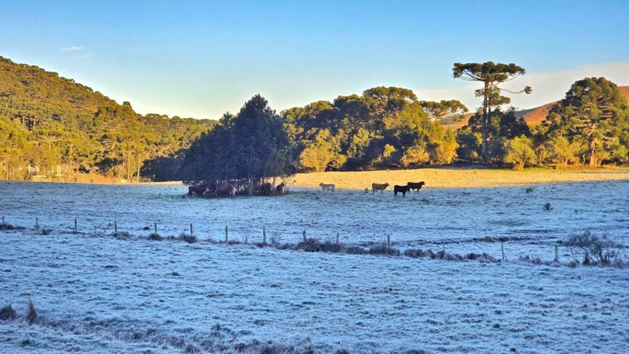 Massa de ar frio avança sobre o Brasil