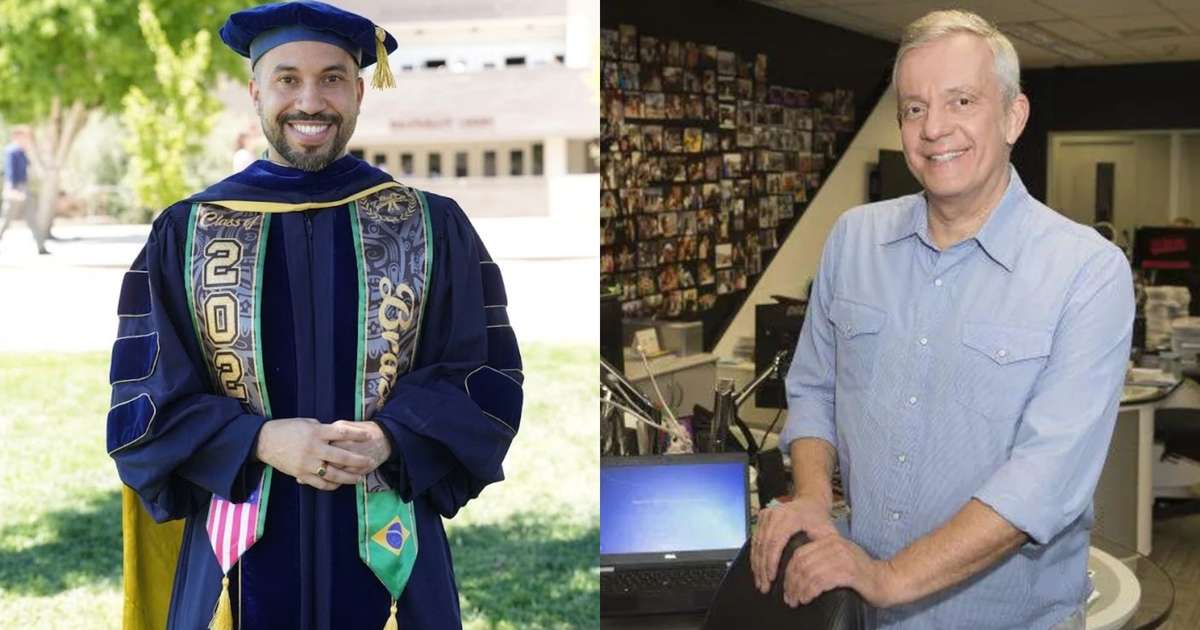 Gil do Vigor e Álvaro Pereira Jr. em montagem