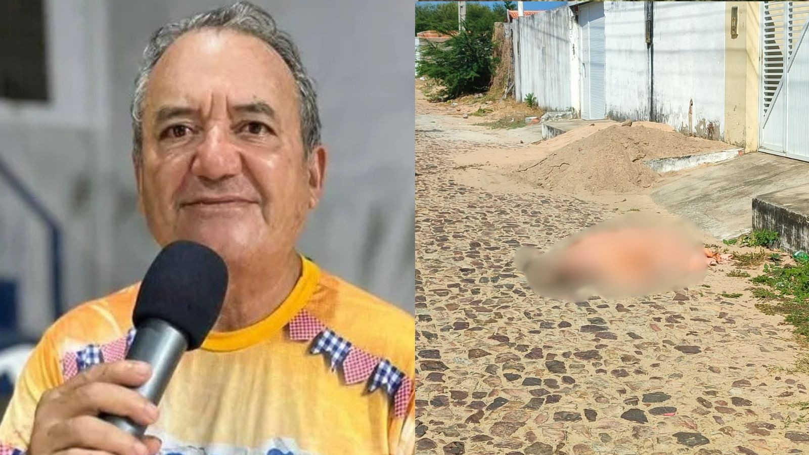 Gilberto Veras e a segunda vítima do ataque em Luís Correia