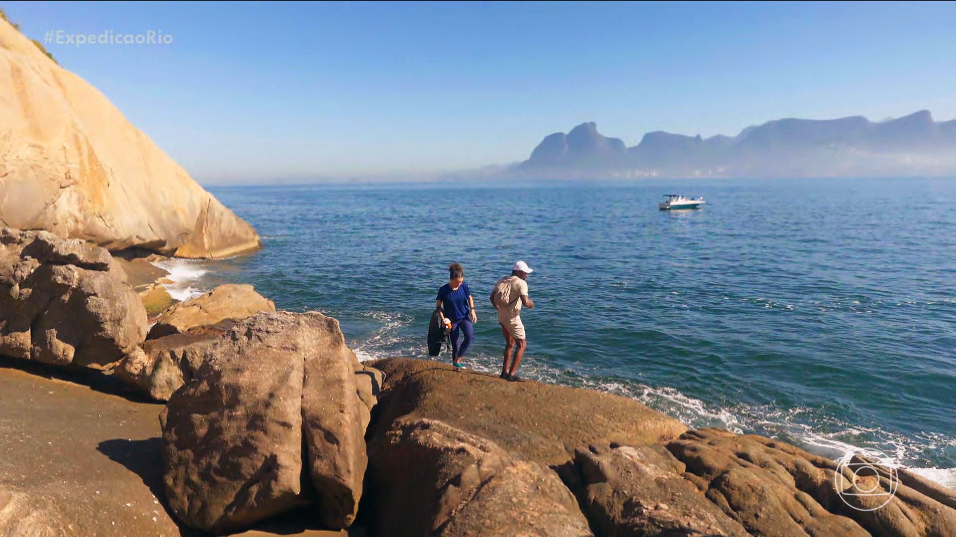 Costão rochoso da Ilha Comprida no Arquipélago das Cagarras