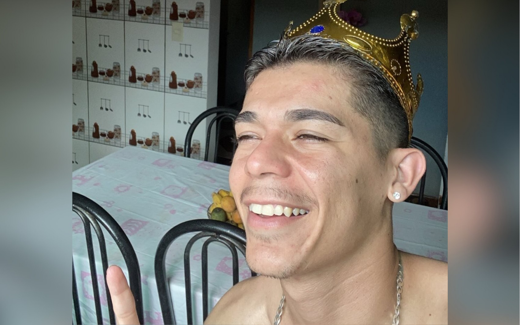 Matheus Fernandes Machado em publicação nas redes sociais
