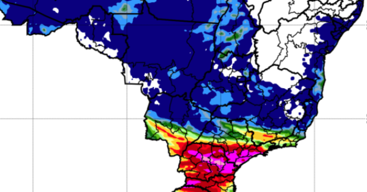 Alerta vermelho do Inmet para tempestades no Paraná