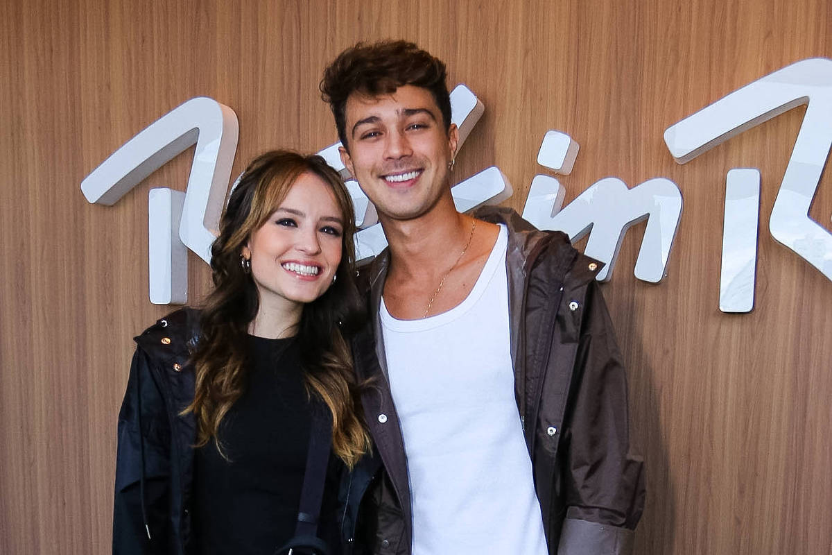 Larissa Manoela e André Luiz Frambach no Rock in Rio