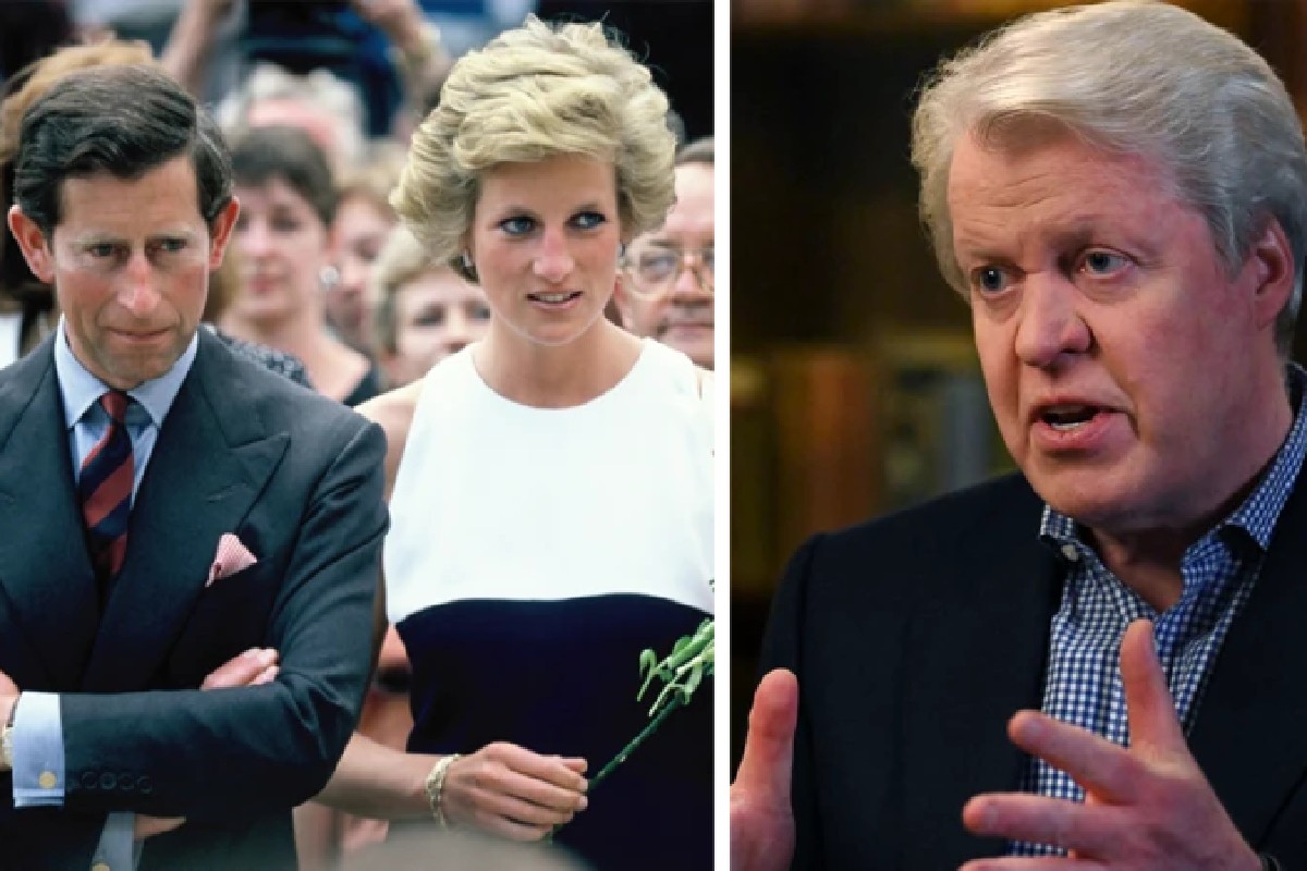 Charles, Diana e Charles Spencer em imagens de arquivo