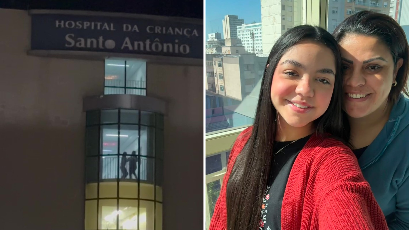 Mãe e filha dançam juntas em quarto de hospital